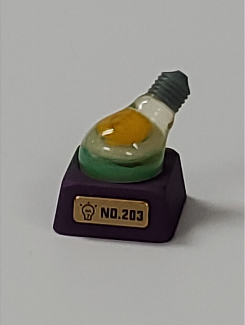 rouroumaoyi Keycap Resin Bulb Design Metal for Mx Opener Mechanical Keyboard NEW